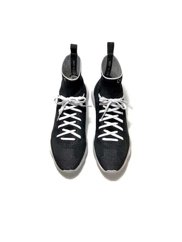 Dior Sock Shoes Lace-ups Black Upper White Sole Men 4