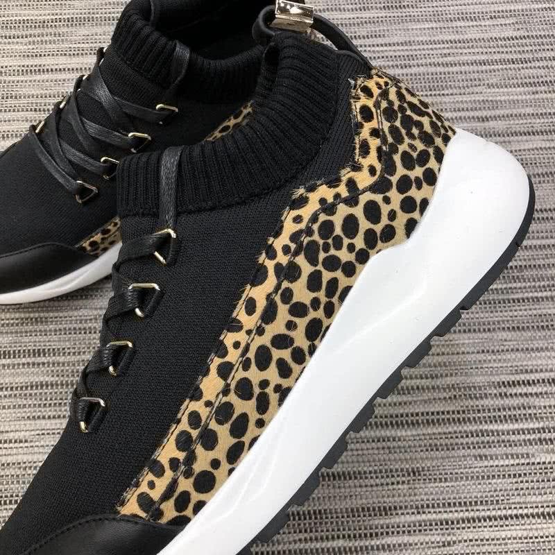 Buscemi Sneakers Black Leopard And White Men 7