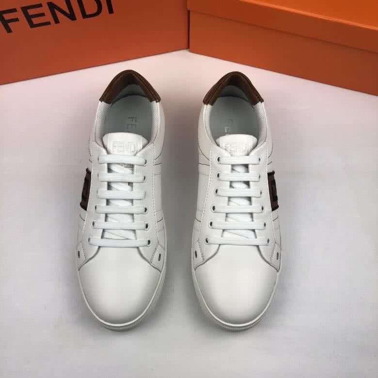 Fendi Sneakers Lace-ups White And Brown Men 2