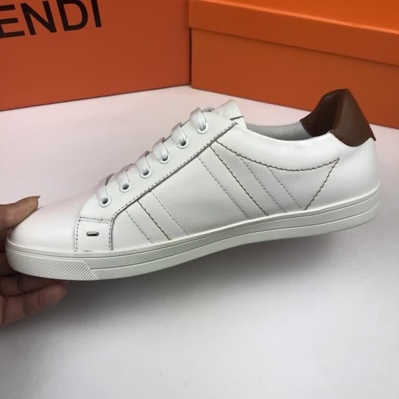Fendi Sneakers Lace-ups White And Brown Men 6