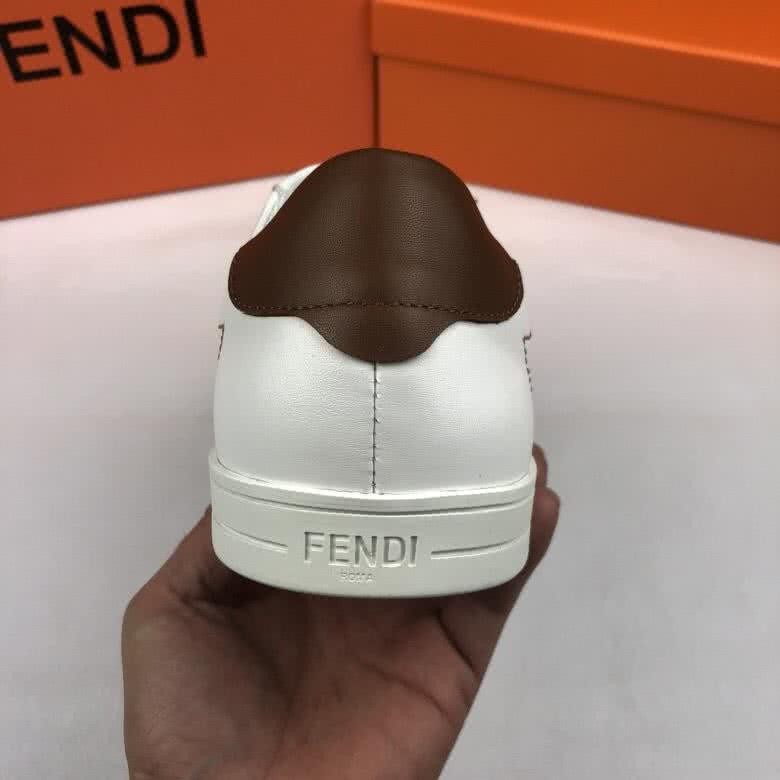 Fendi Sneakers Lace-ups White And Brown Men 7