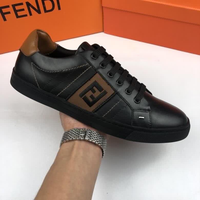 Fendi Sneakers Lace-ups Black And Brown Men 4