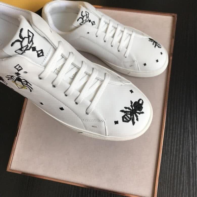 Fendi Sneakers Lace-ups Embroidery White Men 4