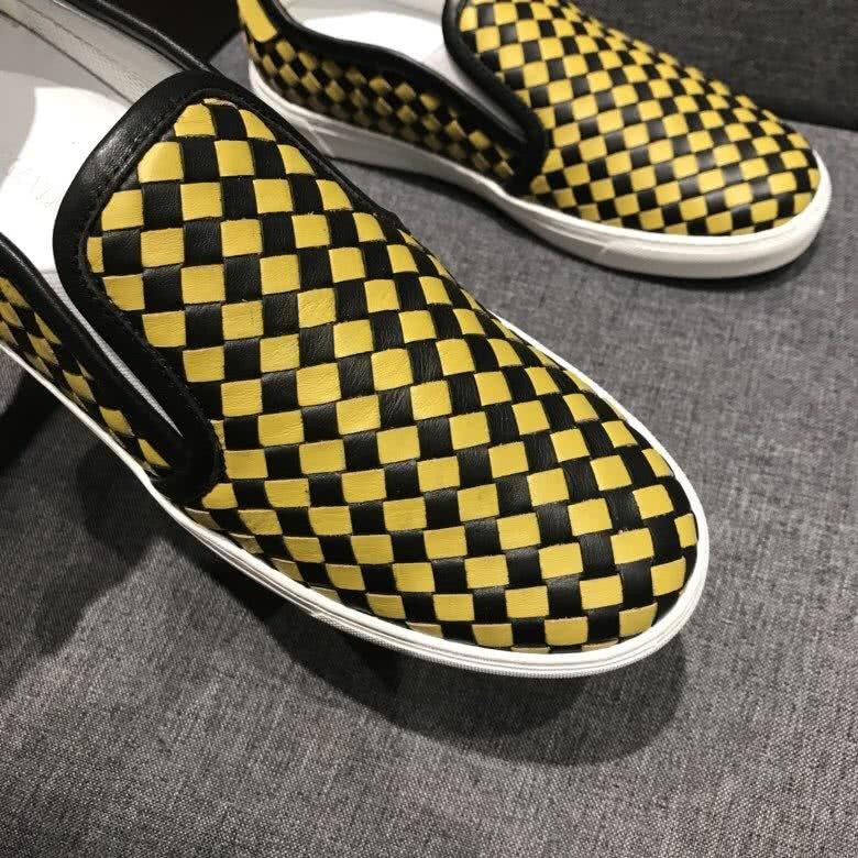 Bottega Veneta New Fashion Loafers Cowhide Yellow And Black Men 4