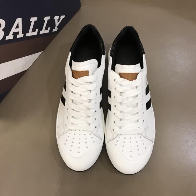 Bally Fashion Sports Shoes Cowhide White And Black Men 2