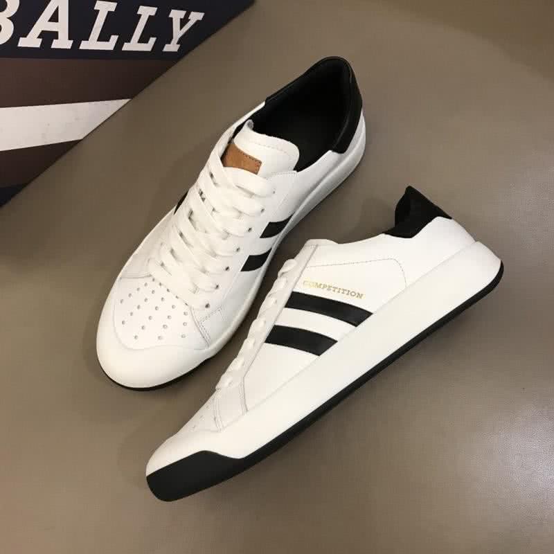 Bally Fashion Sports Shoes Cowhide White And Black Men 1
