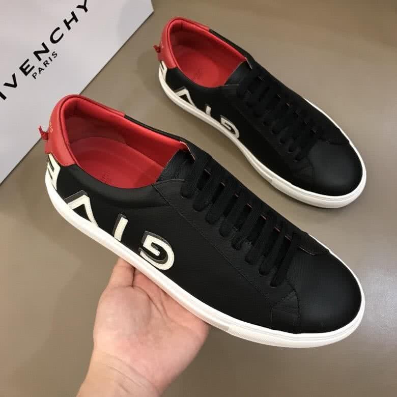 Givenchy Sneakers Black Upper Red Inside White Sole Men 4