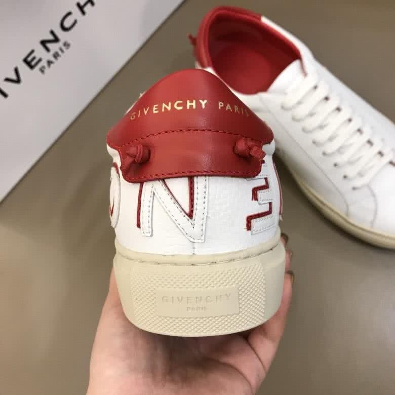 Givenchy Sneakers White Red Upper Rubber Sole Men 9