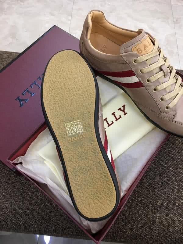 Bally Fashion Sports Shoes Cowhide White Pink And Red Men  8