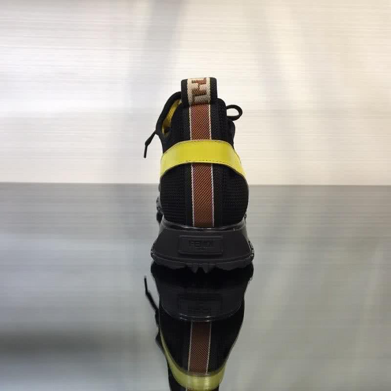 Fendi Sneakers Fabric Black And Yellow Men 9