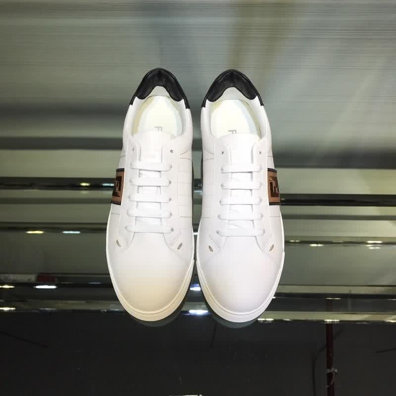 Fendi Sneakers Lace-ups White Black And Brown Men 2