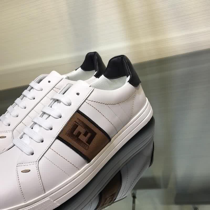 Fendi Sneakers Lace-ups White Black And Brown Men 6