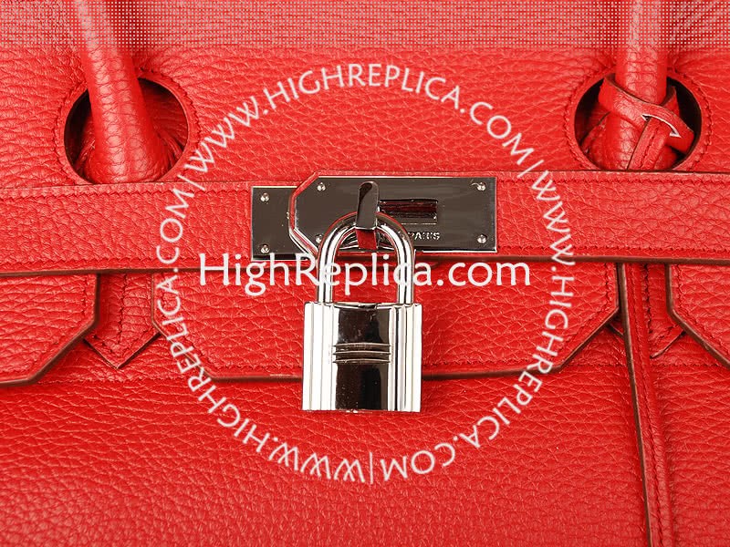 Hermes Birkin Jpg 42cm Togo Leather Red 6