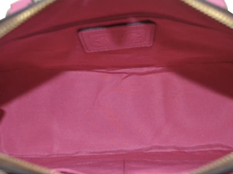 Coach Signature Sierra Satchel Crossbody Bag Hot Pink 8
