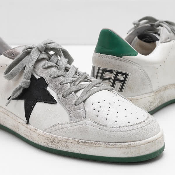 Golden Goose Ball Star Sneakers G32MS592.G4 calf leather Nabuk Suede 4