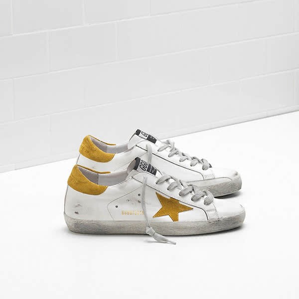 Golden Goose Superstar Sneakers G33WS590.H11 calf leather Suede star white 1