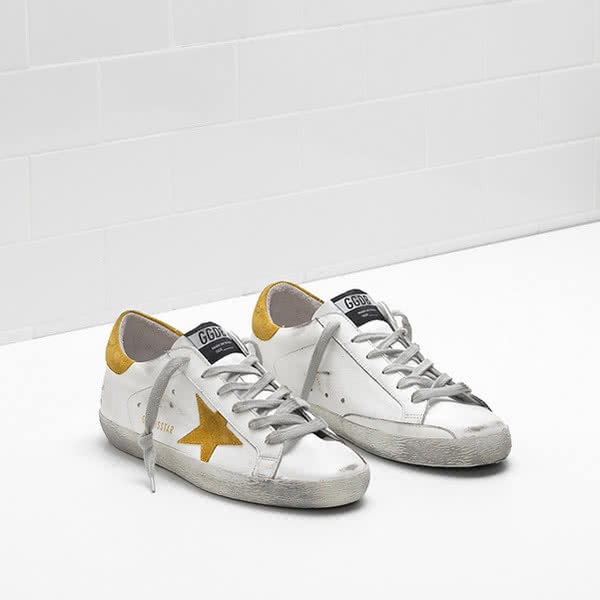 Golden Goose Superstar Sneakers G33WS590.H11 calf leather Suede star white 3