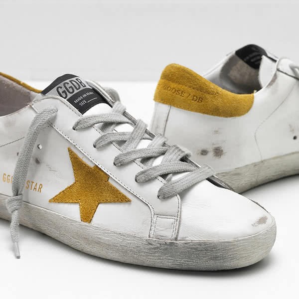 Golden Goose Superstar Sneakers G33WS590.H11 calf leather Suede star white 5