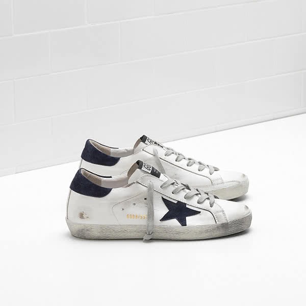 Golden Goose Superstar Sneakers G33WS590.H12 calf leather Suede star white 1