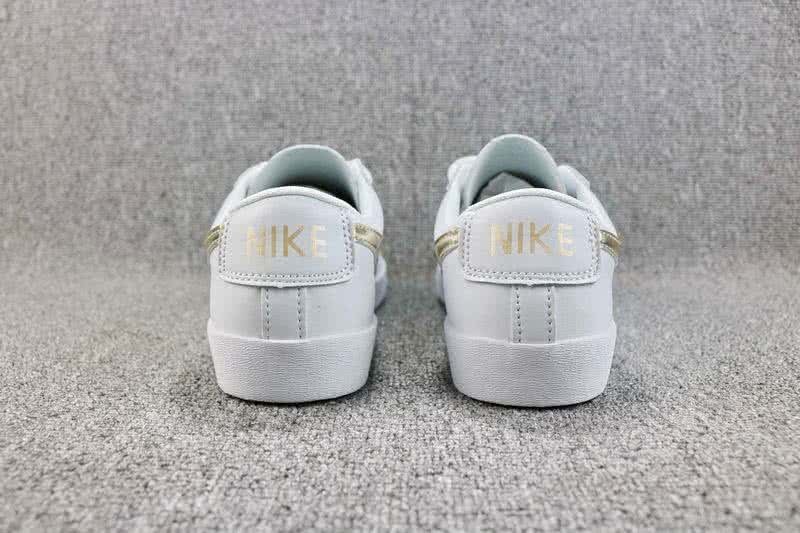 Nike Blazer Low Sneakers White Golden Men Women 4