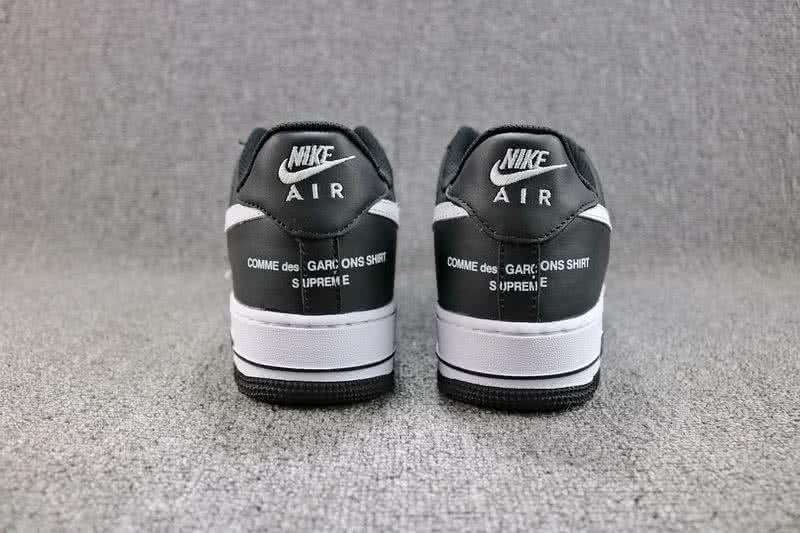  Supreme X Comme Des Garcons X Nike Air Force 1 Low Shoes Black Men 3
