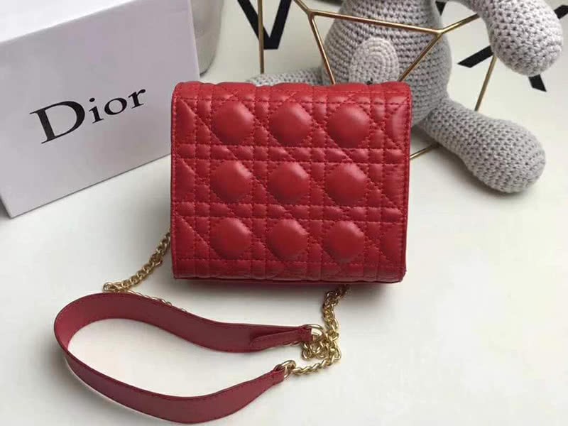 Dior Dioraddict Mini Lambskin Bag Red 2