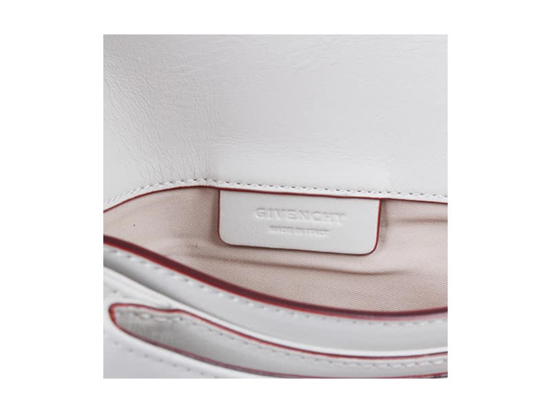 Givenchy Antigona Envelope Clutch Grained Leather White 4