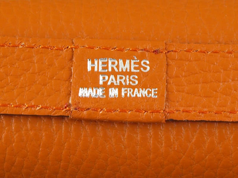 Hermes Constance 23 Single Shoulder Bag Togo Leather Orange 7
