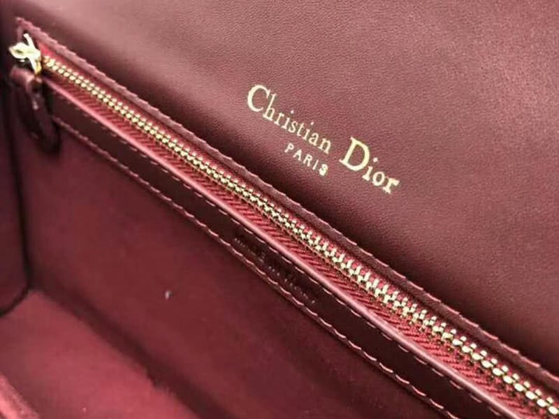 Dior Diorama Calfskin Bag Burgundy d0422-12 9