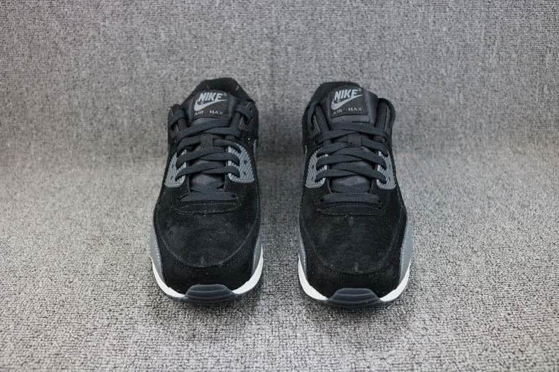 Nike Air Max 90 Leather White Black Shoes Women Men 4
