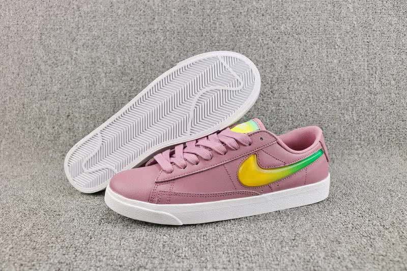 Nike Blazer Low Sneakers Purple Pink Yellow Green Women 2