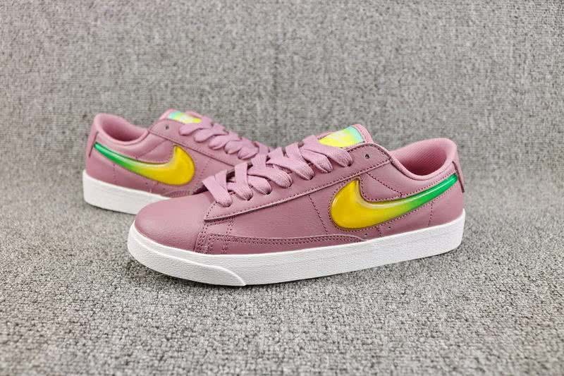 Nike Blazer Low Sneakers Purple Pink Yellow Green Women 3