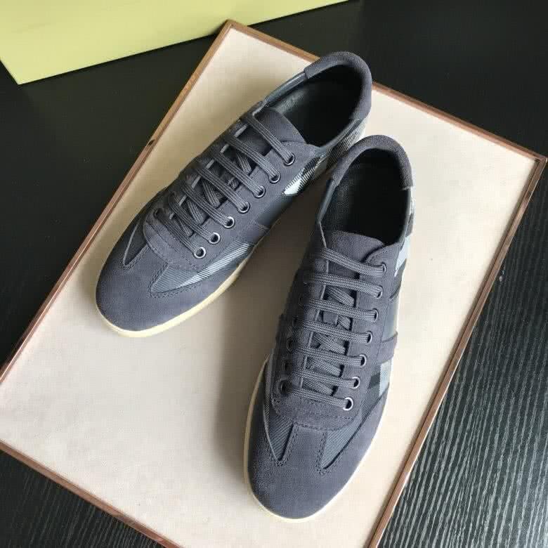 Burberry Fashion Comfortable Sneakers Cowhide Deep Grey Men 2