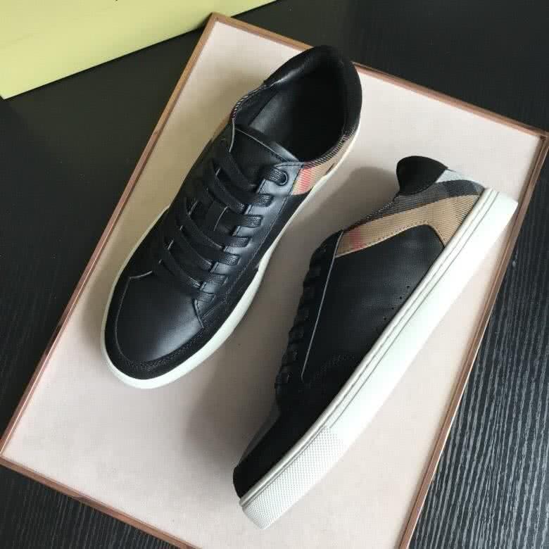 Burberry Fashion Comfortable Sneakers Cowhide Black Men 2