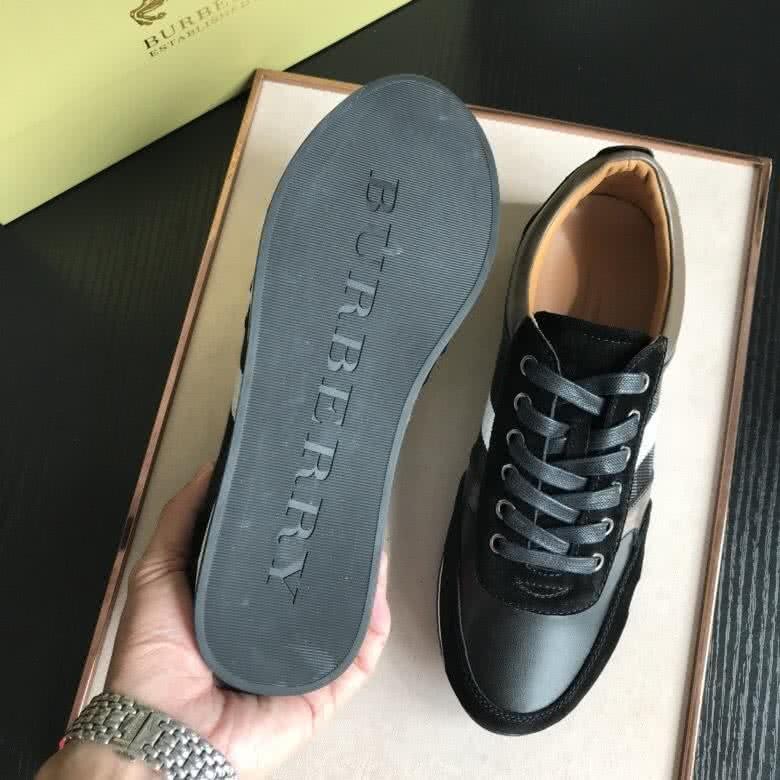 Burberry Fashion Comfortable Sneakers Cowhide Black Men 8