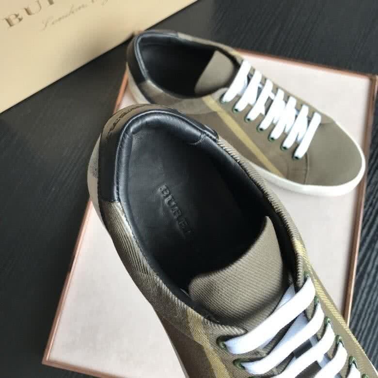 Burberry Fashion Comfortable Sneakers Cowhide Green Men 5