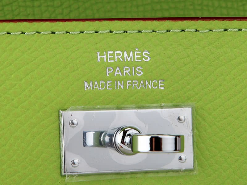 Hermes Epsom Original Calfskin Kelly Long Wallet Green 5