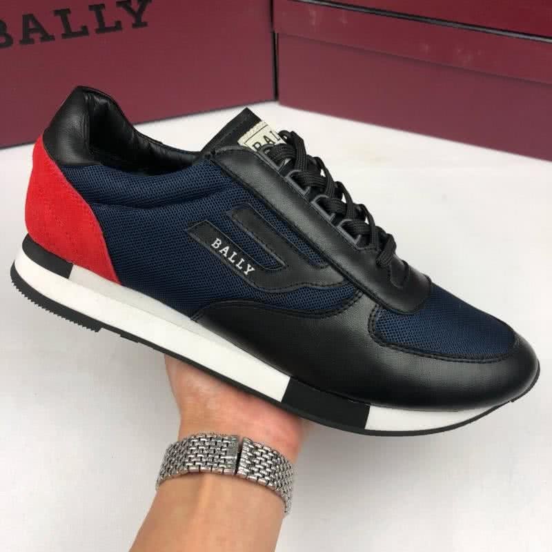 Bally Fashion Sports Shoes Cowhide Red And Black Men  3