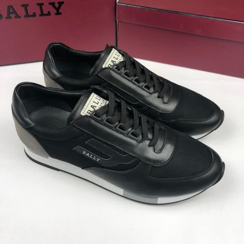 Bally Fashion Sports Shoes Cowhide Grey And Black Men  2