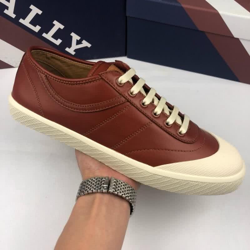 Bally Fashion Sports Shoes Canvas Wine Red Men  2
