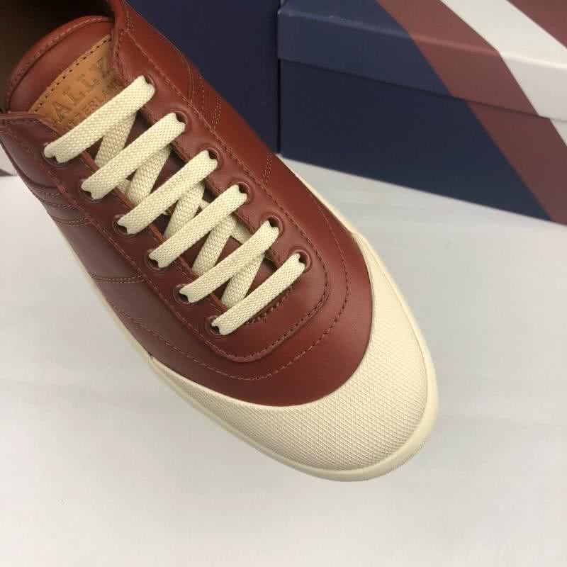 Bally Fashion Sports Shoes Canvas Wine Red Men  4