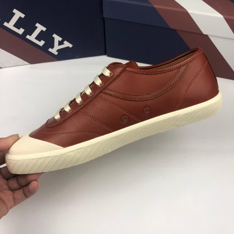 Bally Fashion Sports Shoes Canvas Wine Red Men  5