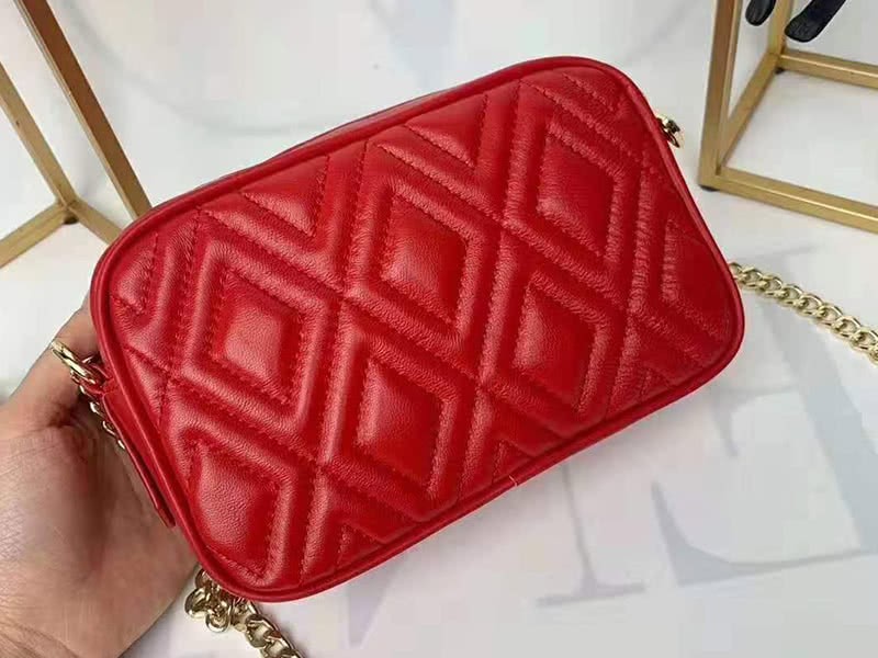 Miu Miu Calfskin Leather Belt Bag Red 3