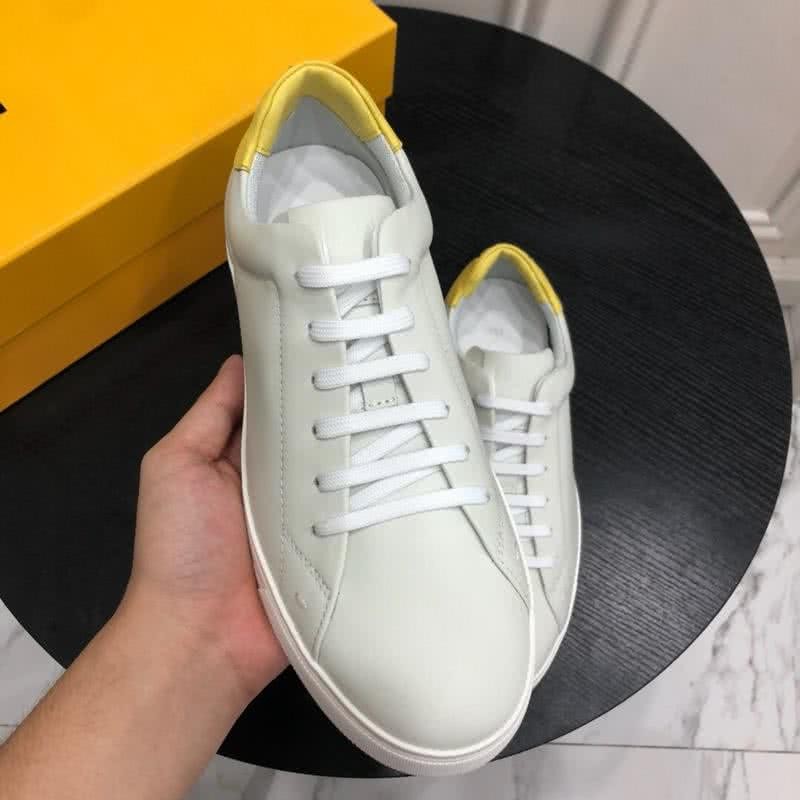Fendi Sneakers Lace-ups White And Yellow Men 3