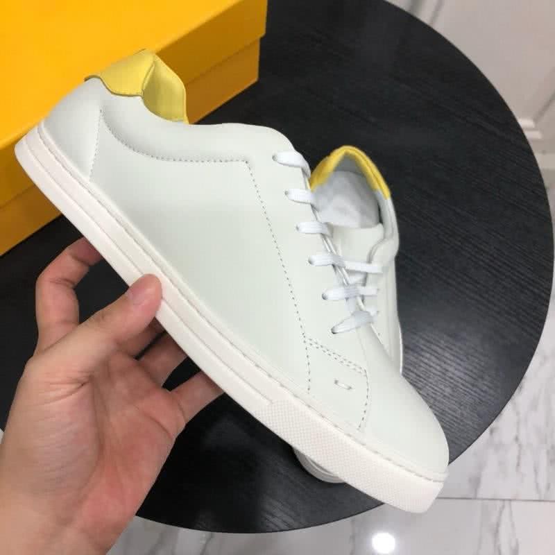 Fendi Sneakers Lace-ups White And Yellow Men 4