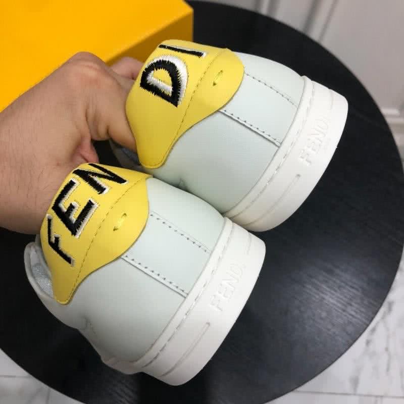 Fendi Sneakers Lace-ups White And Yellow Men 5