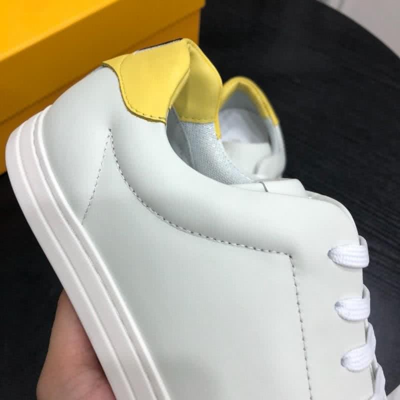 Fendi Sneakers Lace-ups White And Yellow Men 6