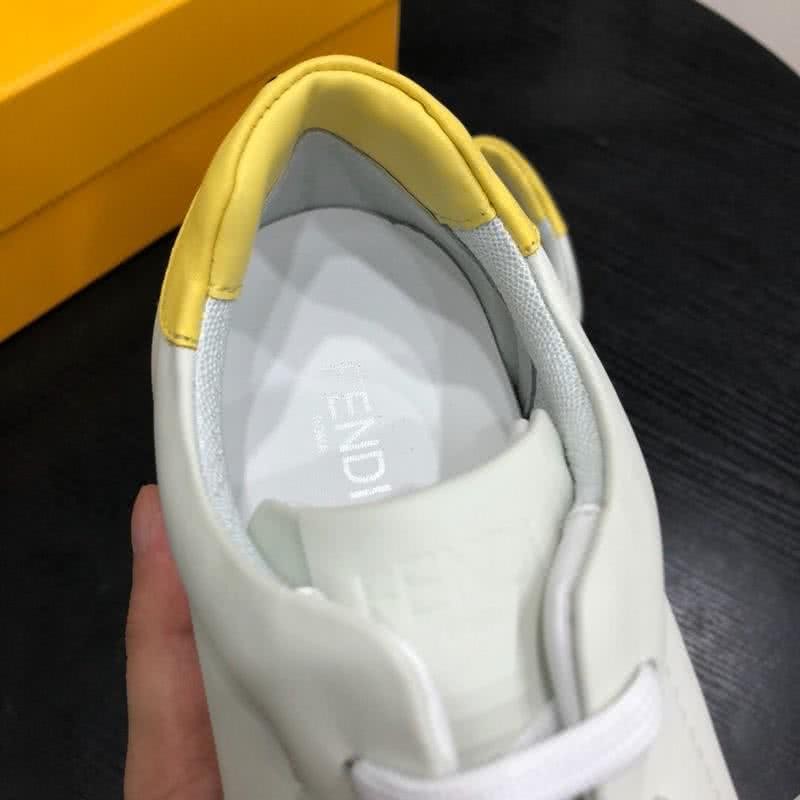 Fendi Sneakers Lace-ups White And Yellow Men 7