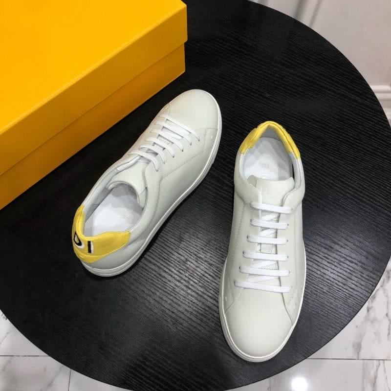 Fendi Sneakers Lace-ups White And Yellow Men 9