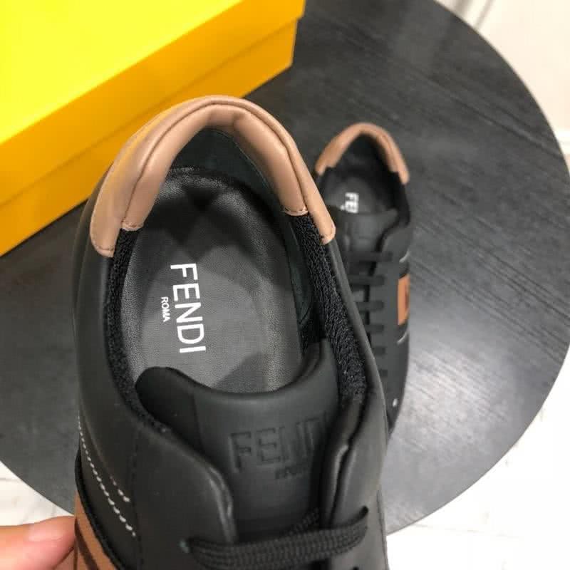 Fendi Sneakers Lace-ups Black And Brown Men 7